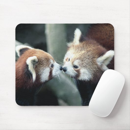 Tapis De Souris Panda rouge #1-Mousepad (Avec souris)