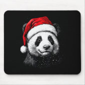 Tapis De Souris Panda Santa Hat Funny Panda Lovers Christmas Xmas (Devant)