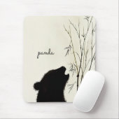 Tapis De Souris Panda Silhouette (Avec souris)
