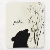 Tapis De Souris Panda Silhouette (Devant)