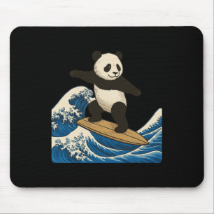 Tapis De Souris Panda surfant japonais _3