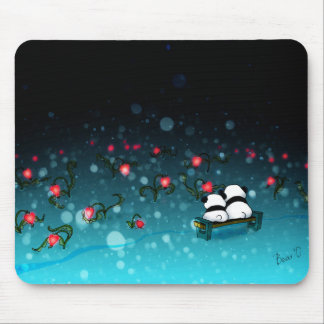 Tapis De Souris Pandas dans la neige
