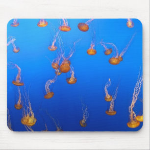 Tapis De Souris Panier à souris à méduse orange