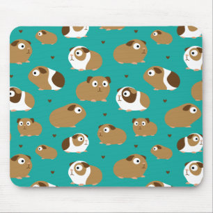Tapis De Souris Panier à souris de cochons de Guinée mignon