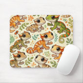 Tapis De Souris Panier À Souris Gecko Cute (Avec souris)