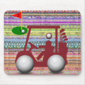 Tapis De Souris Panier à souris Golfer Golf Cart ! Panier de souri (Devant)