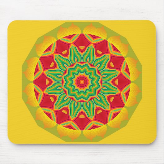 Tapis De Souris Panier à souris Mandala (Devant)