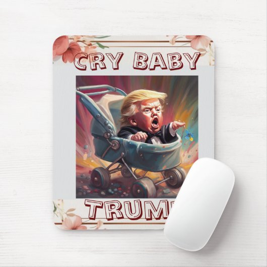 Tapis De Souris Panier à souris Trump Cry Baby (Avec souris)