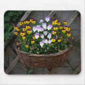 Tapis De Souris Panier avec Violas (Devant)