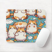 Tapis De Souris panier de chat mignon (Avec souris)