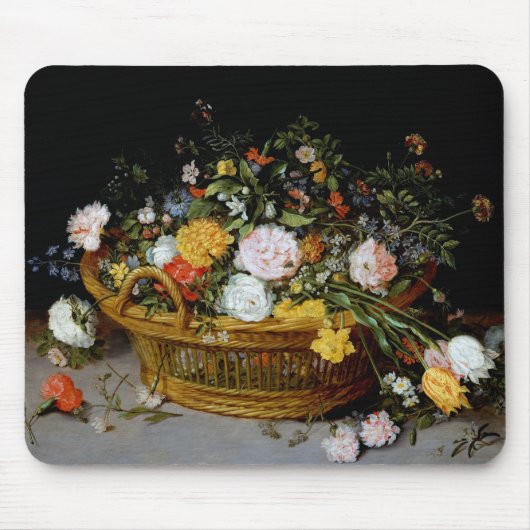 Tapis De Souris Panier de fleurs, Jan Brueghel le plus jeune (Devant)