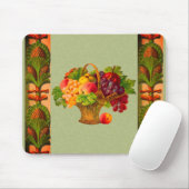 Tapis De Souris Panier de fruits d'art vintage (Avec souris)