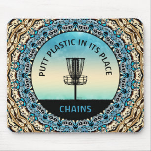 Tapis De Souris Panier de golf sur disque