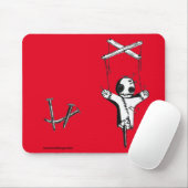 Tapis De Souris Panier de la souris à poupée rouge (Avec souris)