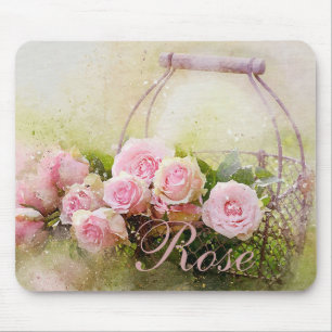 Tapis De Souris Panier de Rose