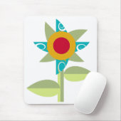 Tapis De Souris Panier de souris à fleurs (Avec souris)