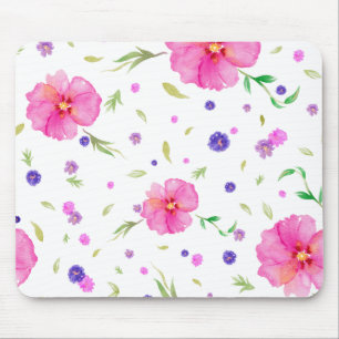 Tapis De Souris Panier de souris à fleurs d'aquarelle - Élégant ca
