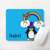 Tapis De Souris Panier de souris à papillon arc-en-ciel Penguin !  (Avec souris)