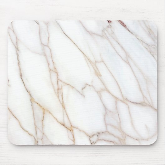 Tapis De Souris Panier de souris beige et Marbre blanc (Devant)