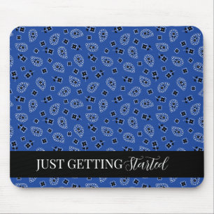 Tapis De Souris Panier de souris bleu et noir