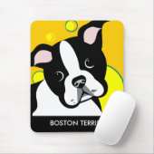 Tapis De Souris Panier de souris Boston Terrier Lover (Avec souris)