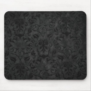 Tapis De Souris Panier de souris Damask noir