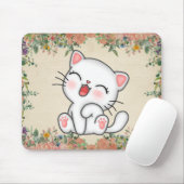 Tapis De Souris Panier de souris de chat (Avec souris)