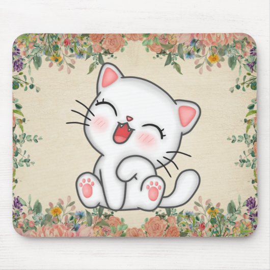 Tapis De Souris Panier de souris de chat (Devant)
