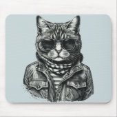 Tapis De Souris Panier de souris de chat cool (Devant)
