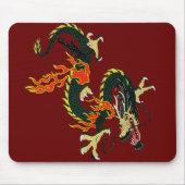 Tapis De Souris Panier de souris de dragon chinois noir (Devant)
