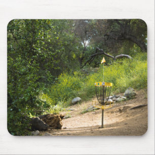 Tapis De Souris Panier de souris de golf sur disque