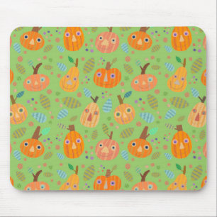 Tapis De Souris Panier de souris de patchs citrouille