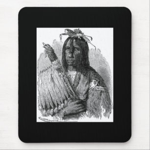 Tapis De Souris Panier de souris en chef indien
