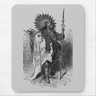 Tapis De Souris Panier de souris en chef indien