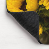 Tapis De Souris Panier de souris flou de tournesol (Coin)