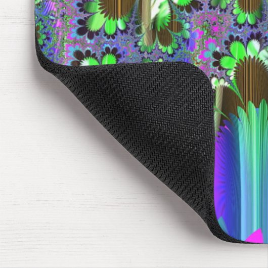 Tapis De Souris Panier de souris frigorifique violet et vert (Coin)