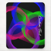 Tapis De Souris Panier de souris géométrique à fond circulaire col (Devant)