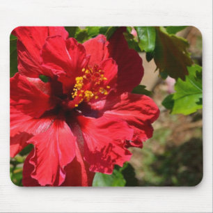 Tapis De Souris Panier de souris Hibiscus rouge