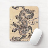 Tapis De Souris Panier de souris japonais Dragon (Avec souris)