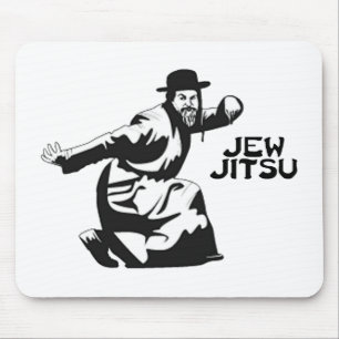 Tapis De Souris Panier de souris Jew Jitsu   Cadeaux Juifs Bar Mit