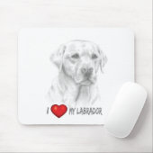 Tapis De Souris Panier de souris Labrador Retriever (Avec souris)