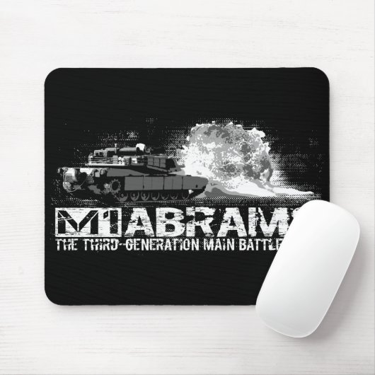 Tapis De Souris Panier de souris M1 Abrams (Avec souris)