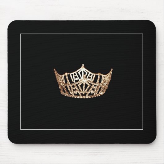 Tapis De Souris Panier de souris Miss America Crown (Devant)