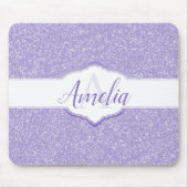 Tapis De Souris Panier de souris monogramme de Parties scintillant (Devant)