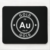 Tapis De Souris Panier de souris noir Gold Element (Devant)