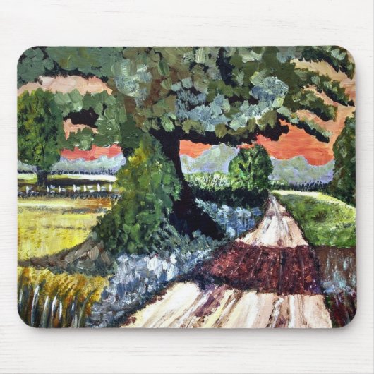 Tapis De Souris Panier de souris peint paysage (Devant)