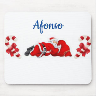 Tapis De Souris Panier de souris père Noël