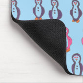 Tapis De Souris Panier de souris Pingouins amusants (Coin)
