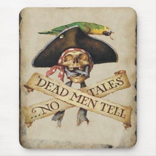 Tapis De Souris Panier de souris pirate mort (Devant)