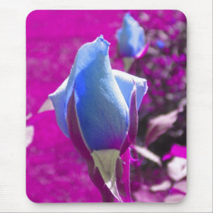 Tapis De Souris Panier de souris Rose bleu